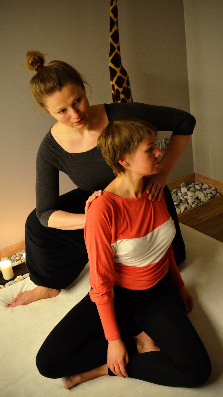 Shiatsu - pozycja boczna