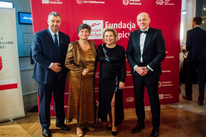 Konsul Honorowy Bułgarii w Gdańsku Jan Strawiński, Ambasador Bułgarii Margarita Ganeva, Agnieszka Paczkowska i Sławomir Łoboda