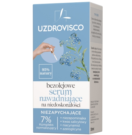 Bezolejowe serum nawadniające na niedoskonałości