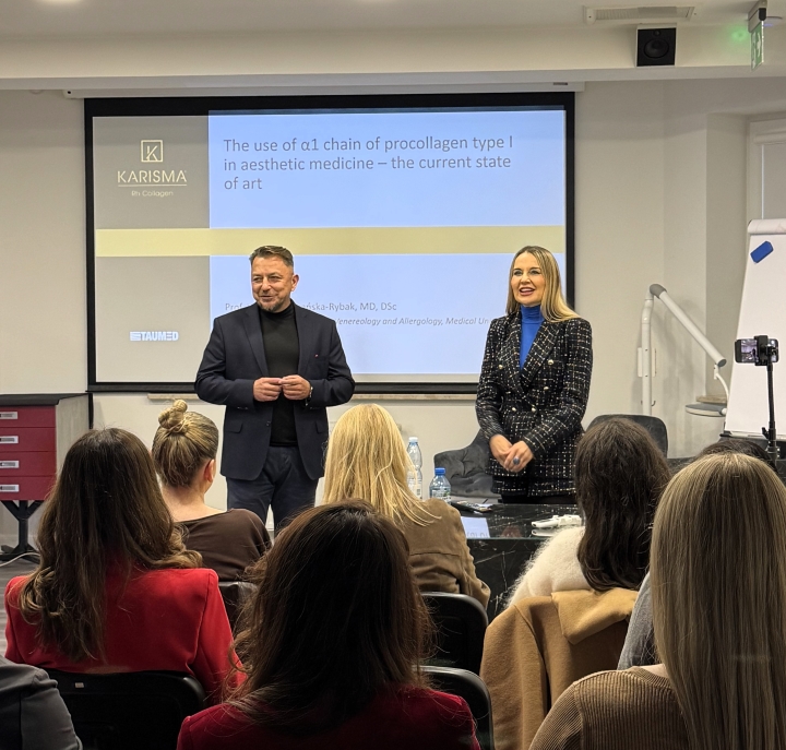 Artur Pindel i prof. dr hab. n. med. Wioletta Barańska-Rybak Artur Pindel i prof. dr hab. n. med. Wioletta Barańska-Rybak