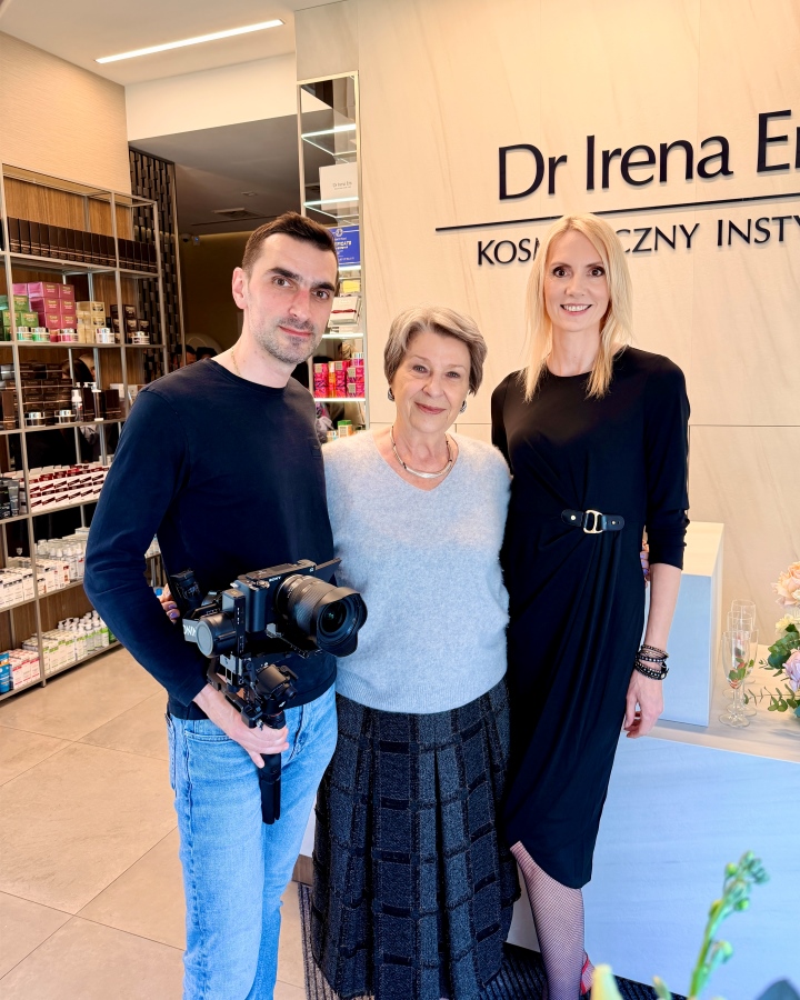 Estera i Maciej z dr Irenę Eris Estera i Maciej z dr Irenę Eris