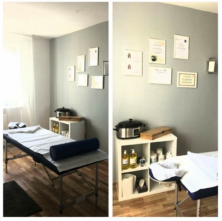 Gabinet masażu w Klinice Piękna Wierzchołowska 