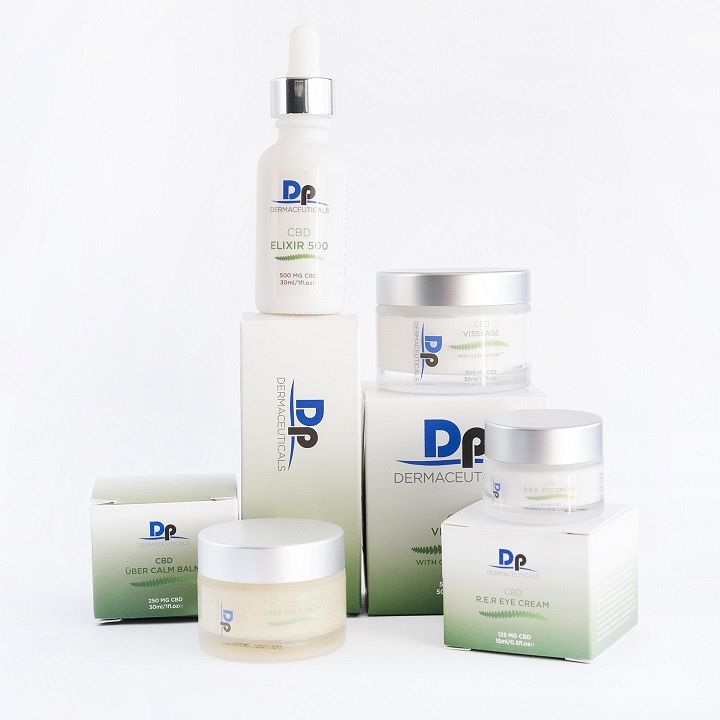Zielona kolekcja DP Dermaceuticals z CBD (kannabidiol) dla skóry, zdrowia i samopoczucia  CBD