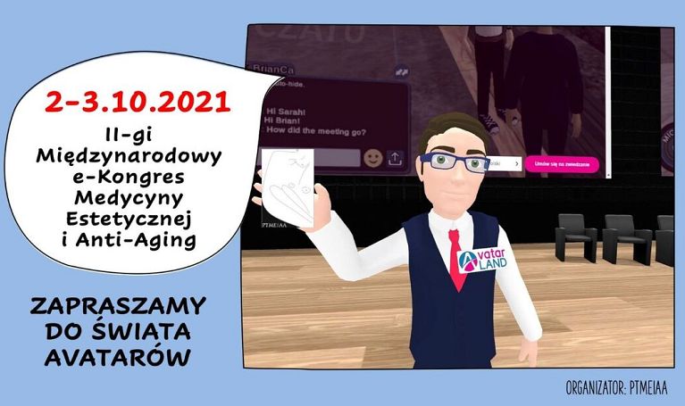 II międzynarodowy e-kongres medycyny estetycznej i anti-aging już 2-3 października. Dołącz do świata avatarów