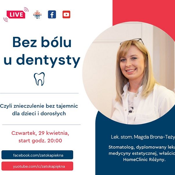 Bez bólu u dentysty, czyli znieczulenie bez tajemnic u dzieci i dorosłych