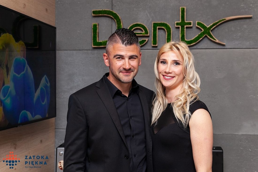 Właściciele kliniki Dentx dr Piotr Jakšto i Daria Jakšto